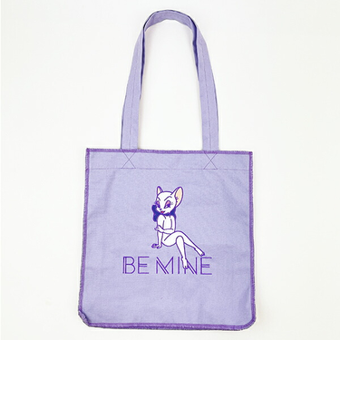 トムとジェリー ロックステッチトートバッグ(パープル) トムジェリ