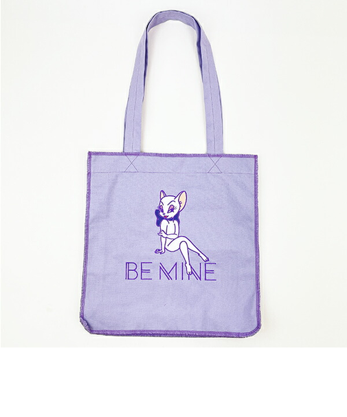 トムとジェリー ロックステッチトートバッグ(パープル) トムジェリ