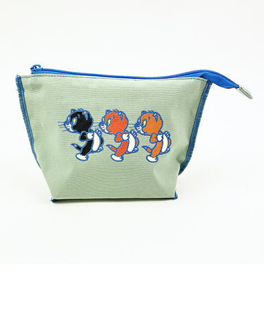 トムとジェリー ロックステッチポーチ(グリーン) トムジェリ