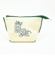 トムとジェリー ロックステッチポーチ(アイボリー) トムジェリ