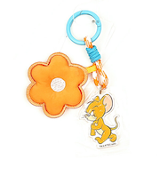 トムとジェリー ジェリー ふかふかチャーム(オレンジ) キーホルダー トムジェリ