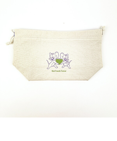 トムとジェリー バースデー巾着ポーチ(パープル) ランチ トムジェリ