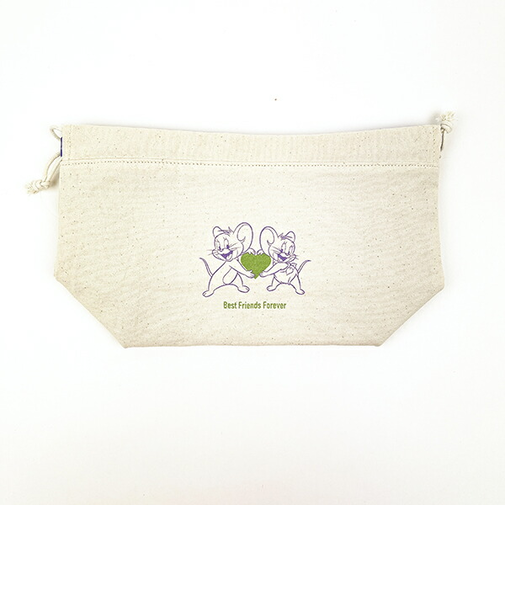 トムとジェリー バースデー巾着ポーチ(パープル) ランチ トムジェリ