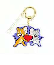 トムとジェリー バースデーラバーチャーム(パープル) キーホルダー トムジェリ