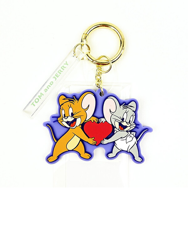 トムとジェリー バースデーラバーチャーム(パープル) キーホルダー トムジェリ