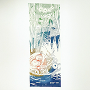 ムーミン 注染手ぬぐい(スナフキン&リトルミイ) タオル 日本製 MOOMIN