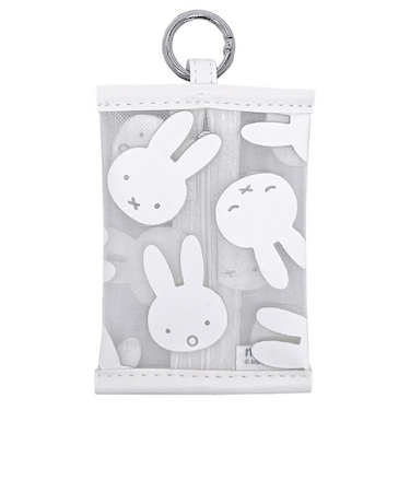 ミッフィー miffy カラビナ付きポーチ(フェイス)