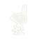 スヌーピー ステッカー(ビックリ) 文具 日本製 SNOOPY