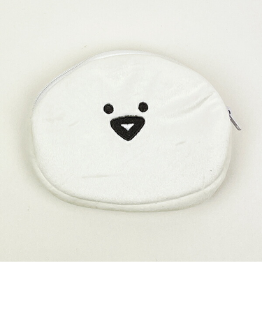 お文具といっしょ お文具さん ティッシュポーチ (ホワイト)