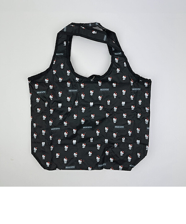 サンリオ ハローキティ モノグラム 折りたたみ保冷保温エコバッグ (ブラック) Sanrio