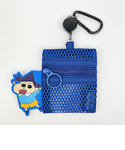 クレヨンしんちゃん 風間くん メッシュポーチ(リール付き) キーホルダー