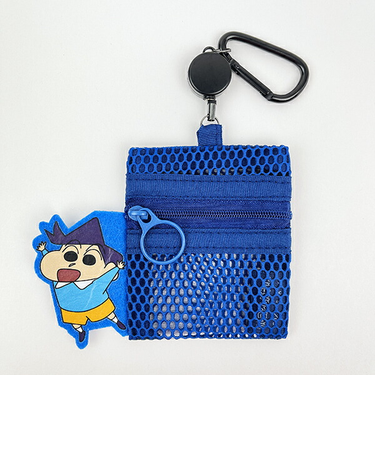 クレヨンしんちゃん 風間くん メッシュポーチ(リール付き) キーホルダー