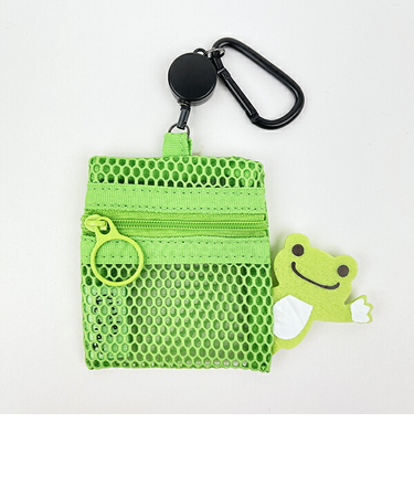 かえるのピクルス  ベーシック メッシュポーチ(リール付き)