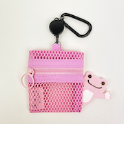 かえるのピクルス  さくら メッシュポーチ(リール付き)