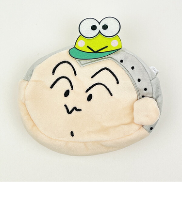 クレヨンしんちゃん×サンリオキャラクターズ マサオくん×けろけろけろっぴ リバーシブルポーチ  Sanrio