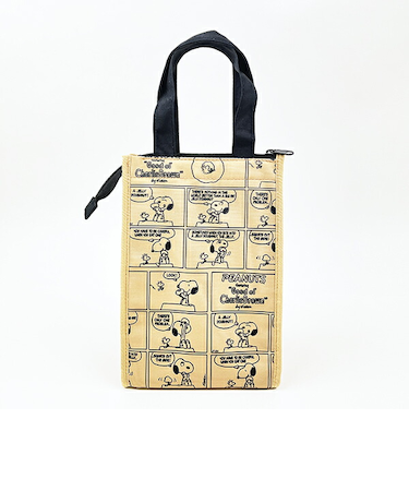 スヌーピー 保冷保温マチ付きトート S コミックドーナツ ランチ お弁当 かばん SNOOPY