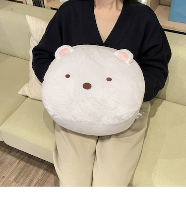 すみっコぐらし しろくま Hag me クッション (ホワイト) すみっこ