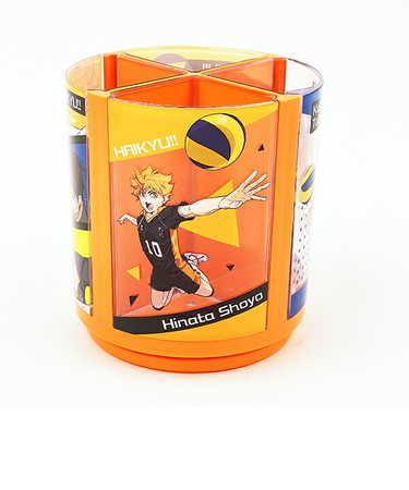 ハイキュー!! 烏野高校 回るペンスタンド 少年ジャンプ 文具 オレンジ