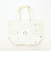 つぶらな瞳 つぶらな瞳のなまがき ランチトートバッグ (アイボリー)