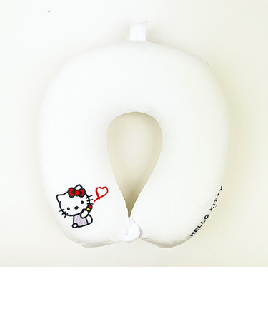 サンリオ ハローキティ 低反発枕 (ホワイトハート) ネックピロー Sanrio