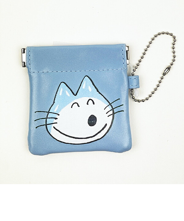 11ぴきのねこ バネポーチ フェイス （ブルー） 小銭入れ
