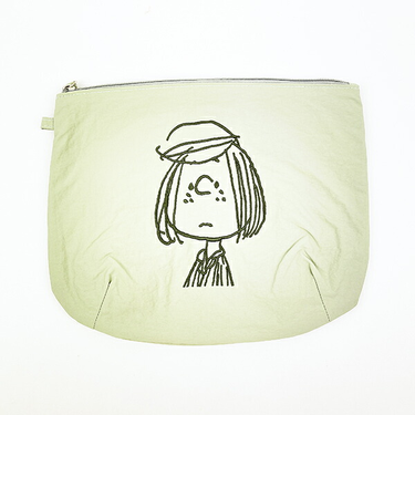 スヌーピー ポーチ 小物入れ グリーン PEANUTS SNOOPY