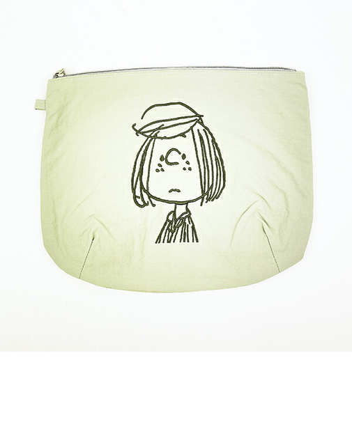 スヌーピー ポーチ 小物入れ グリーン PEANUTS SNOOPY