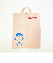 スヌーピー ワイドトラベルポーチ 収納ポーチ シューズ入れ ピンク PEANUTS SNOOPY