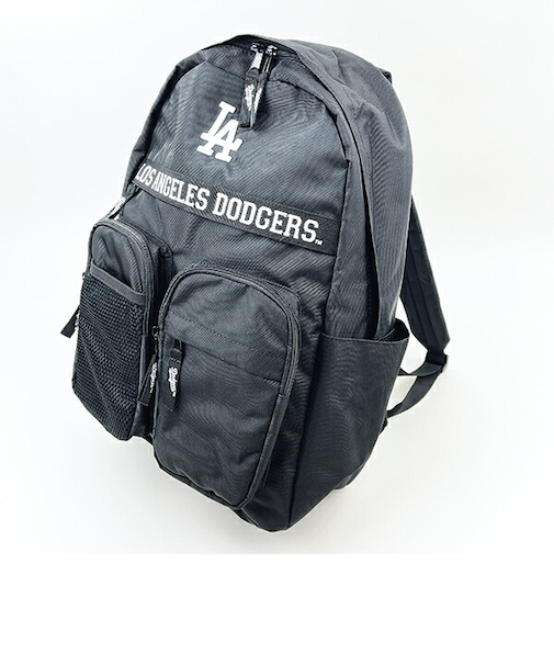 MLB(メジャーリーグ) ドジャース マルチポケット リュック (ブラック) バッグ