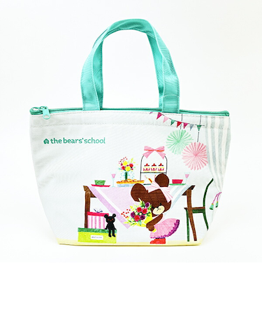 くまのがっこう プレゼントフォーミー 保冷保温ミニトート 保冷バッグ ランチ お弁当 ブルー