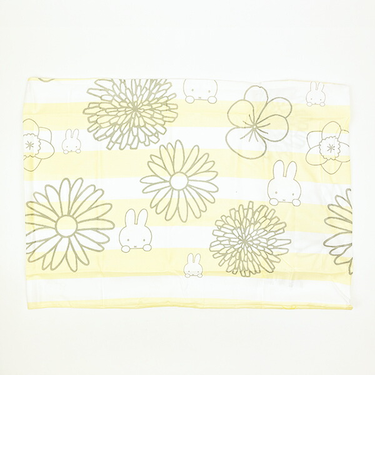 ミッフィー miffy ピローケース(中かぶせ式) 【65×45cm】 イエロー