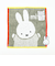 ミッフィー miffy おかお ミニタオル (グレー) ハンカチ  西川