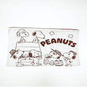 スヌーピー のびのびピローケース Snoopy'sSiblings ブラウン 枕カバー 寝具 パイル地 SNOOPY