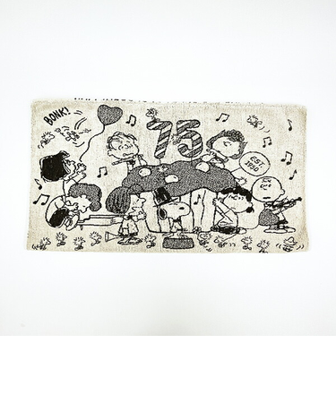 スヌーピー のびのびピローケース 75thケーキ ブラウン 枕カバー 寝具 パイル地 75th SNOOPY