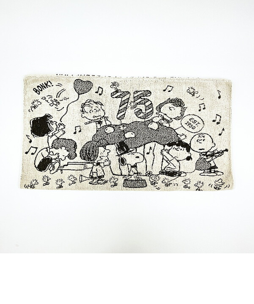 スヌーピー のびのびピローケース 75thケーキ ブラウン 枕カバー 寝具 パイル地 75th SNOOPY