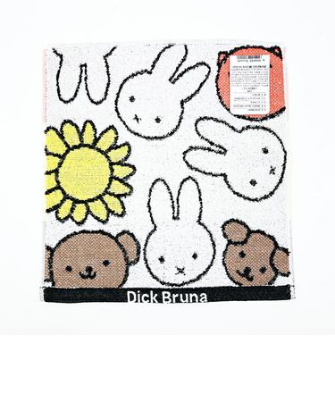 ミッフィー miffy ミッフィーフレンズ ミニタオル (ホワイト) ハンカチ 日本製 西川