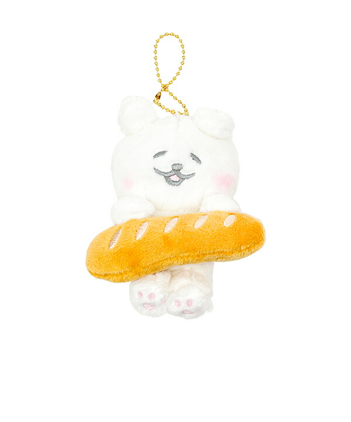 ほわころくらぶ ほわっとほわころちゃんマスコット フランスパンあそび ぬいぐるみ キーホルダー ホワイト