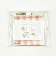 ほわころくらぶ キャンバスキーホルダー フランスパン ホワイト