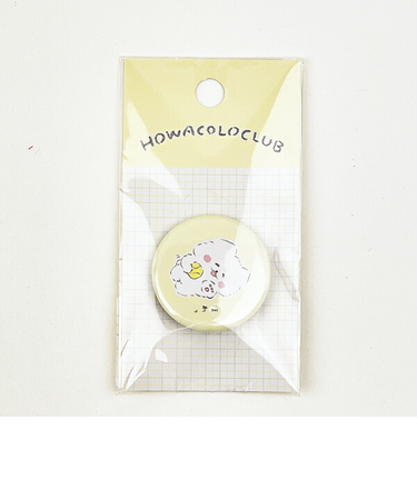 ほわころくらぶ 缶バッジ ほわっ 32mm イエロー