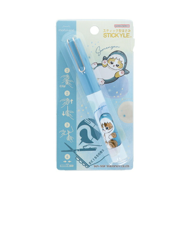モフサンド サメにゃん スティッキールはさみ 文具 mofusand