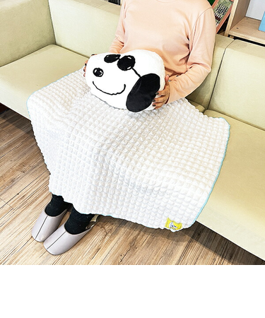 スヌーピー ジョー・クール クッションinブランケット ホワイト 寝具 SNOOPY 西川