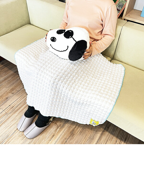 スヌーピー ジョー・クール クッションinブランケット ホワイト 寝具 SNOOPY 西川