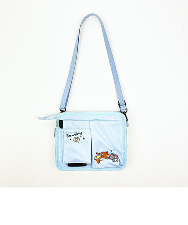 トムとジェリー ファンタスティックブルー キャリーケースドリンクホルダー バッグ キャリーオンバッグ 旅行