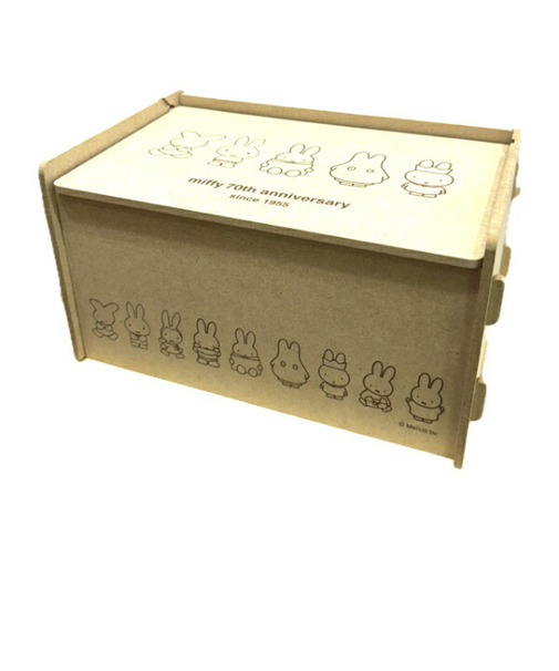 ミッフィー miffy 70th 簡単組立 ふた付収納ボックス (70周年デザイン) マスクケース 日本製