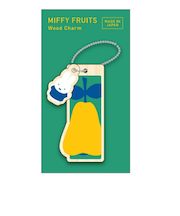 ミッフィー miffy ウッドチャーム(洋ナシ) キーホルダー MIFFY FRUITS 日本製