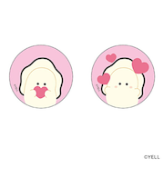 つぶらな瞳 なまがき バッジ バッチ  まじかる百貨店缶