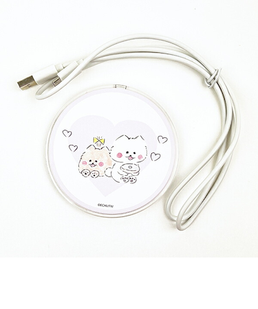 ほわころくらぶ ワイヤレスチャージャー ハート スマホ iPhone アンドロイド