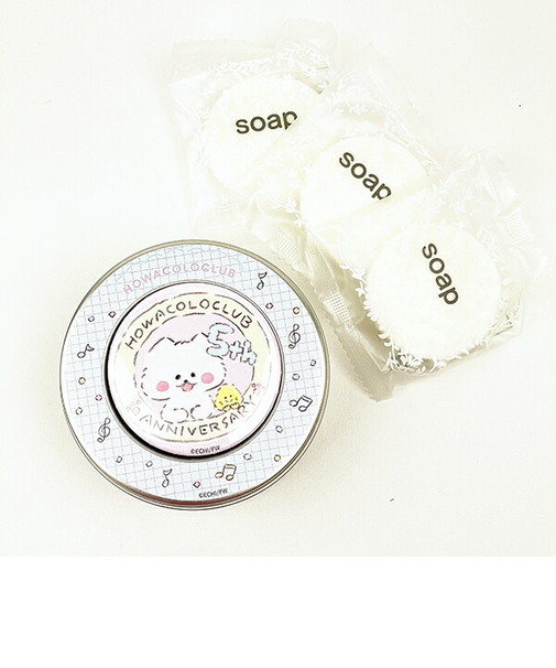 ほわころくらぶ  5周年マグネット付きギフト缶 石鹸入り B ハンドソープ ボディソープ