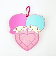 サンリオ リトルツインスターズ はあとぎゅっ カラビナ付シリコンポーチ Sanrio