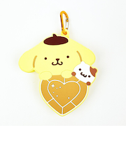 サンリオ ポムポムプリン＆マフィン はあとぎゅっ カラビナ付シリコンポーチ Sanrio